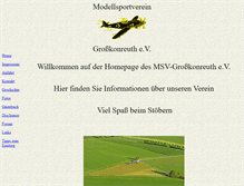 Tablet Screenshot of msv-grosskonreuth.de